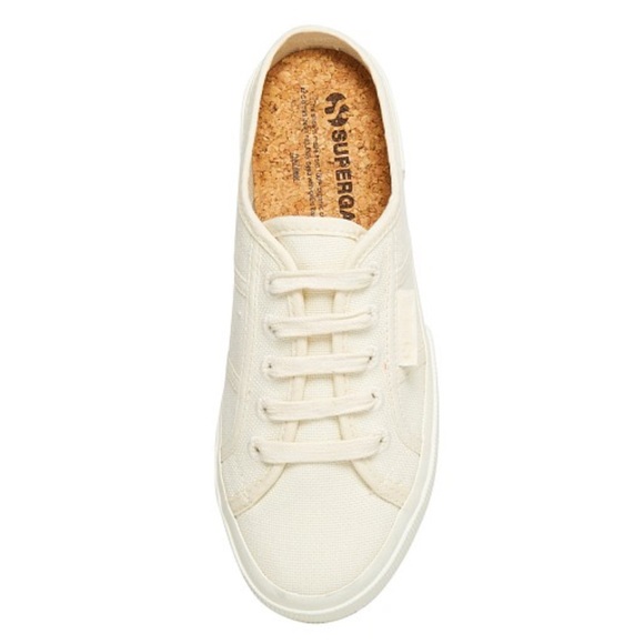 NWT Superga 2402 Organic Sneaker Natural Dye White slip on - Picture 1 of 7